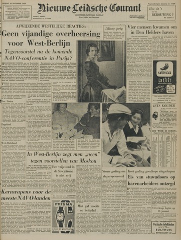 Nieuwe Leidsche Courant 1958-11-28