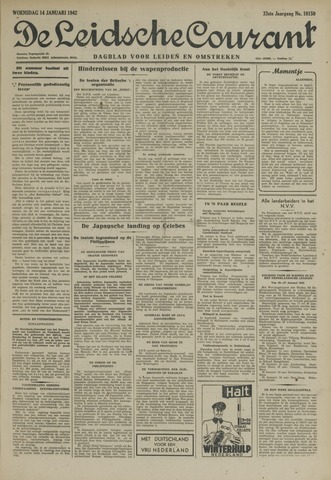 Leidsche Courant 1942-01-14