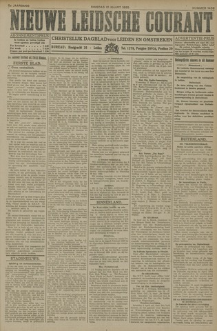 Nieuwe Leidsche Courant 1925-03-10