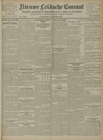 Nieuwe Leidsche Courant 1932-10-27