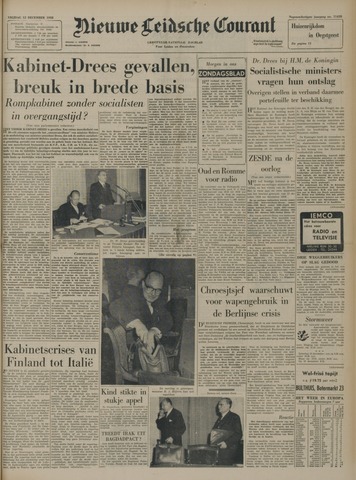Nieuwe Leidsche Courant 1958-12-12