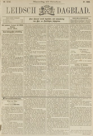 Leidsch Dagblad 1888-10-15