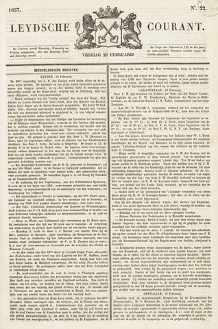 Leydse Courant 1857-02-20