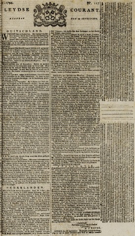 Leydse Courant 1794-09-29