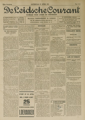 Leidsche Courant 1933-04-15