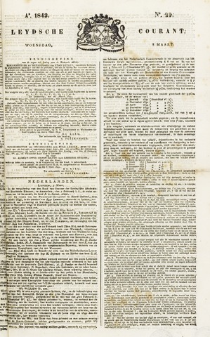 Leydse Courant 1843-03-08