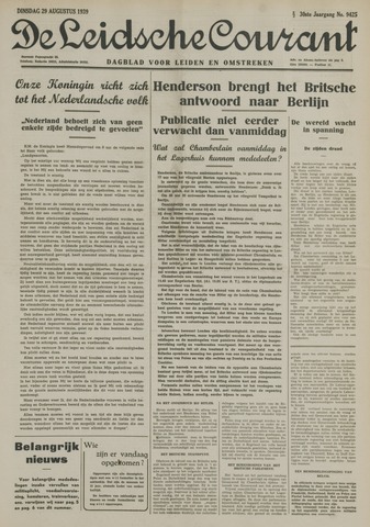 Leidsche Courant 1939-08-29