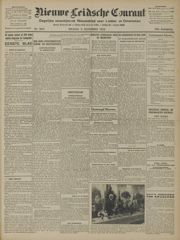 Nieuwe Leidsche Courant 1933-11-03