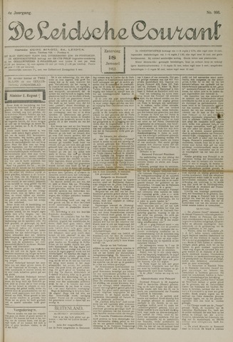 Leidsche Courant 1913-01-18