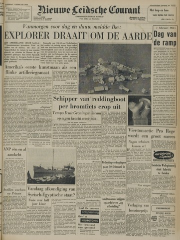 Nieuwe Leidsche Courant 1958-02-01