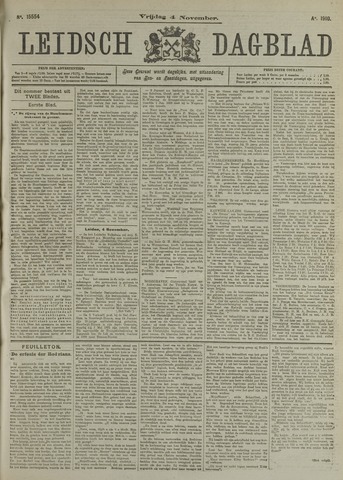 Leidsch Dagblad 1910-11-04