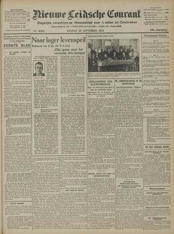 Nieuwe Leidsche Courant 1933-09-29