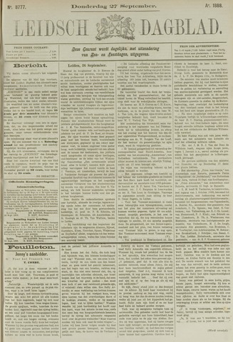 Leidsch Dagblad 1888-09-27