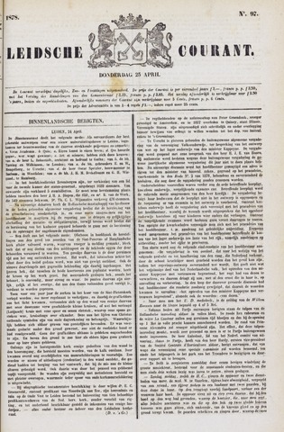 Leydse Courant 1878-04-25