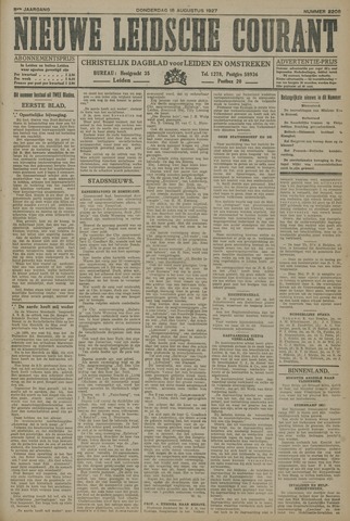 Nieuwe Leidsche Courant 1927-08-18