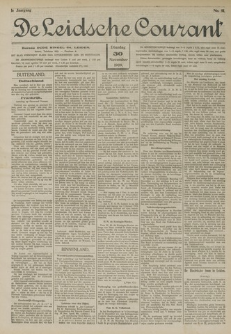 Leidsche Courant 1909-11-30