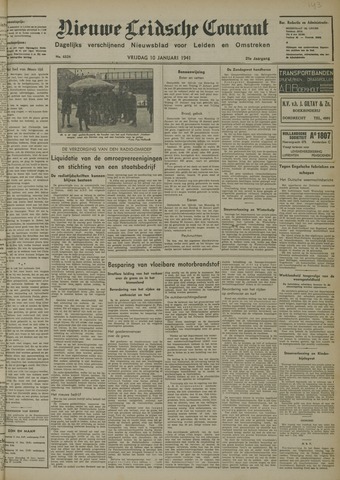 Nieuwe Leidsche Courant 1941-01-10