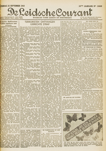 Leidsche Courant 1943-09-25