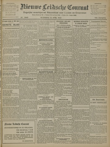 Nieuwe Leidsche Courant 1933-04-12