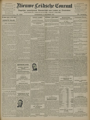 Nieuwe Leidsche Courant 1931-12-03