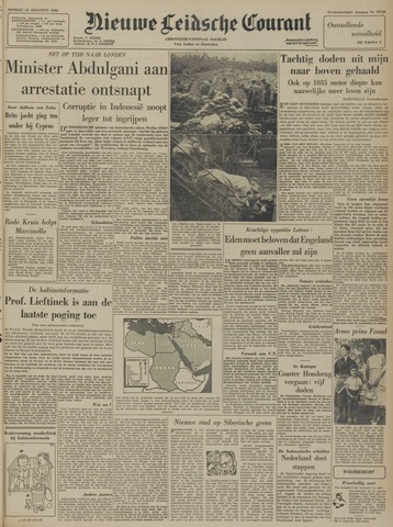Nieuwe Leidsche Courant 1956-08-14