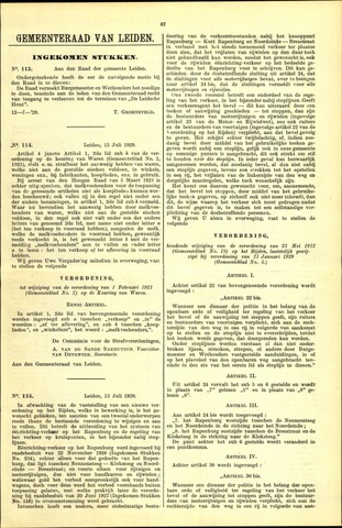 Handelingen van de Raad 1929-07-12