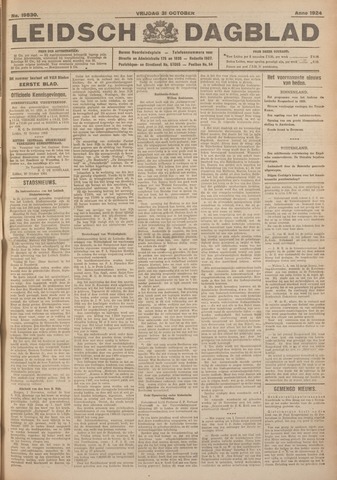 Leidsch Dagblad 1924-10-31