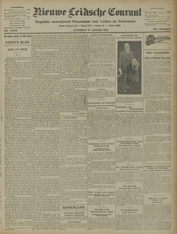 Nieuwe Leidsche Courant 1931-01-10