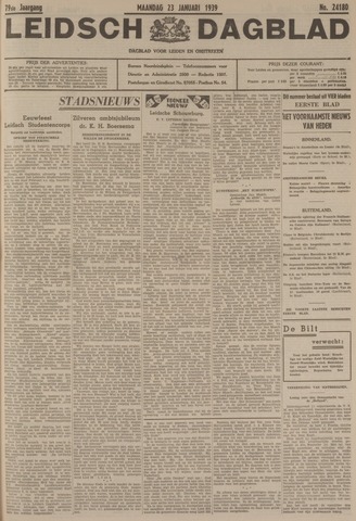 Leidsch Dagblad 1939-01-23