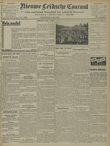 Nieuwe Leidsche Courant 1931-07-09