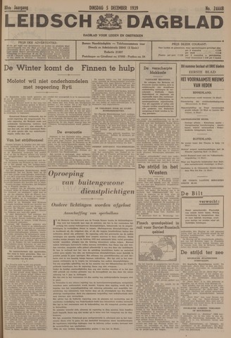 Leidsch Dagblad 1939-12-05