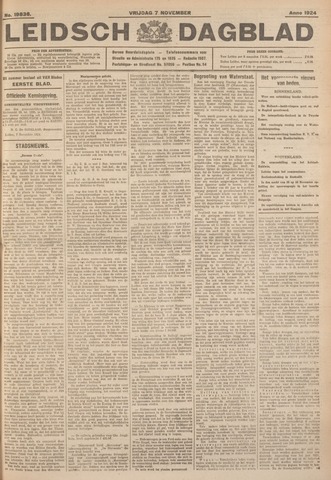 Leidsch Dagblad 1924-11-07