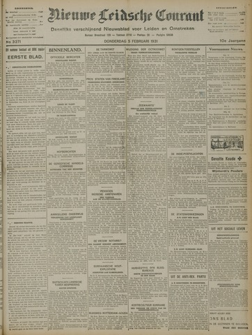 Nieuwe Leidsche Courant 1931-02-05