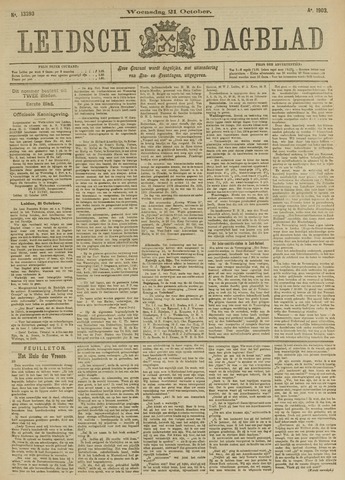 Leidsch Dagblad 1903-10-21