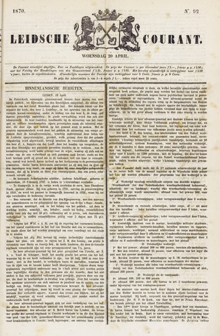 Leydse Courant 1870-04-20