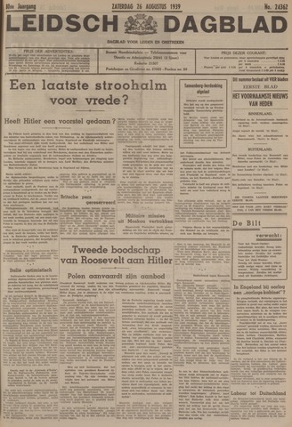Leidsch Dagblad 1939-08-26