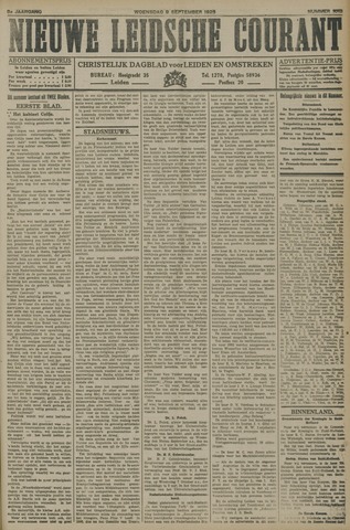 Nieuwe Leidsche Courant 1925-09-09