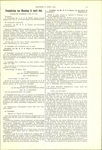 Handelingen van de Raad 1941-04-21