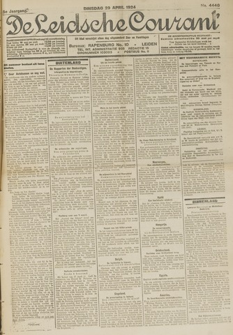 Leidsche Courant 1924-04-29