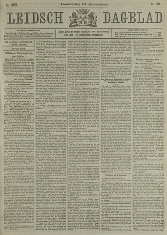 Leidsch Dagblad 1910-11-10