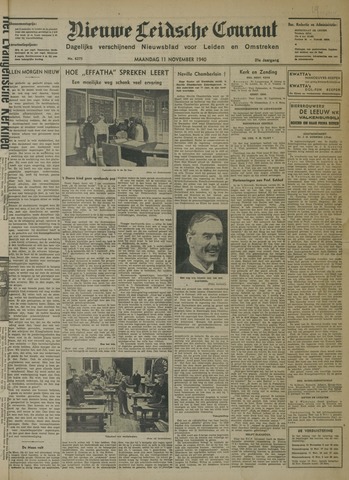 Nieuwe Leidsche Courant 1940-11-11