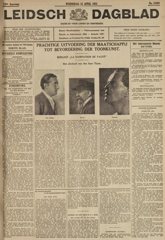 Leidsch Dagblad 1931-04-15