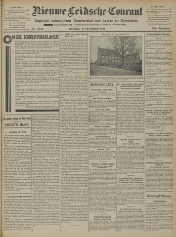 Nieuwe Leidsche Courant 1931-12-15