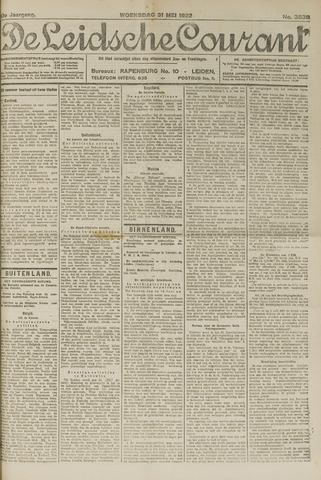Leidsche Courant 1922-05-31