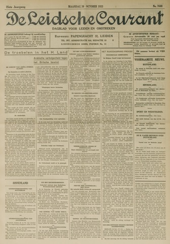 Leidsche Courant 1933-10-30
