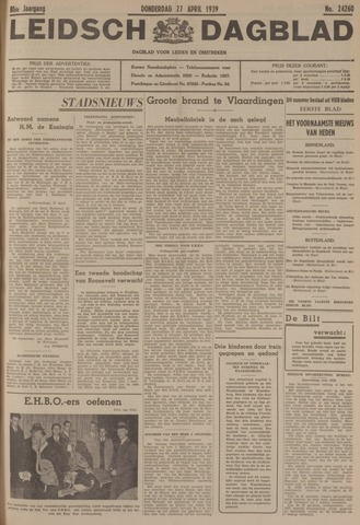 Leidsch Dagblad 1939-04-27