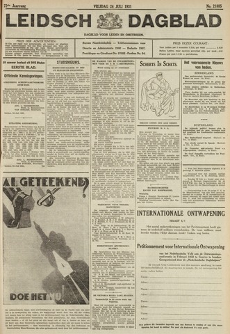 Leidsch Dagblad 1931-07-24