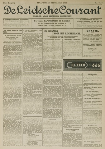 Leidsche Courant 1933-09-25