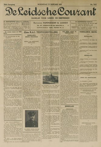 Leidsche Courant 1933-01-25