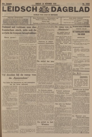 Leidsch Dagblad 1939-11-28